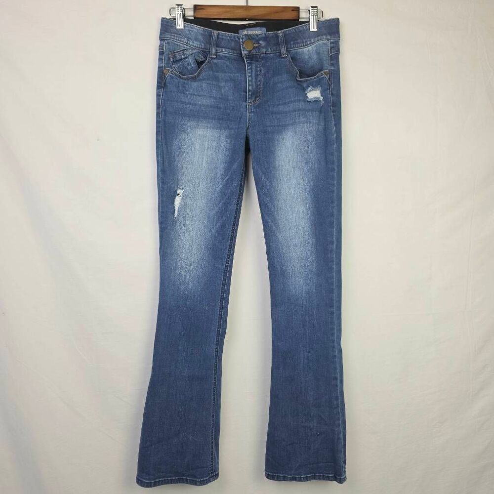 Democracy Absolution Bootcut Jeans Distressed Size 8 - Picture 2 of 9